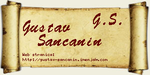 Gustav Sančanin vizit kartica